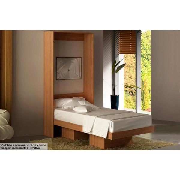 Cama Solteiro Multifuncional Articulada Dobrável CM8015 Amêndoa - Tecno Mobili Imagem de Cama Solteiro Multifuncional Articulada Dobrável CM8015 Amêndoa - Tecno Mobili