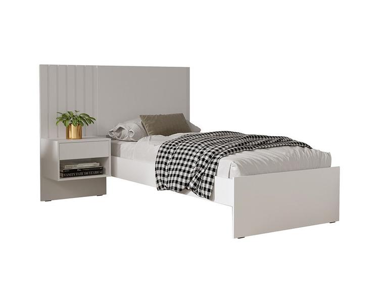 Imagem de Cama Solteiro Quarto Zara com Mesa de Cabeceira