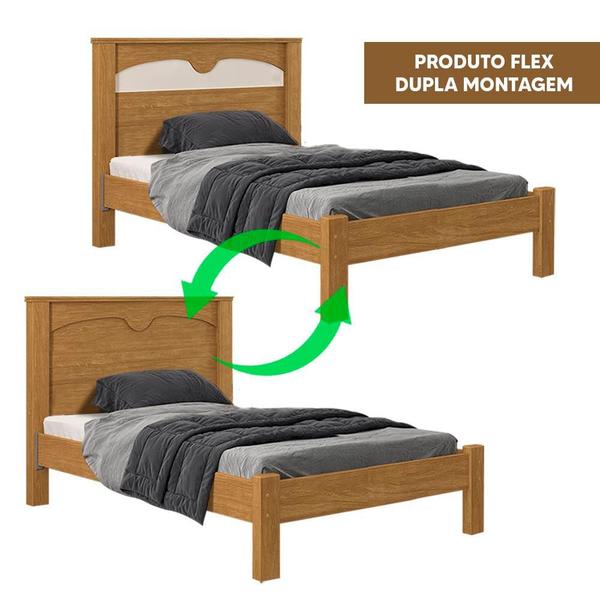 Imagem de Cama Solteiro Reforçada com Colchão JM Flex Shop