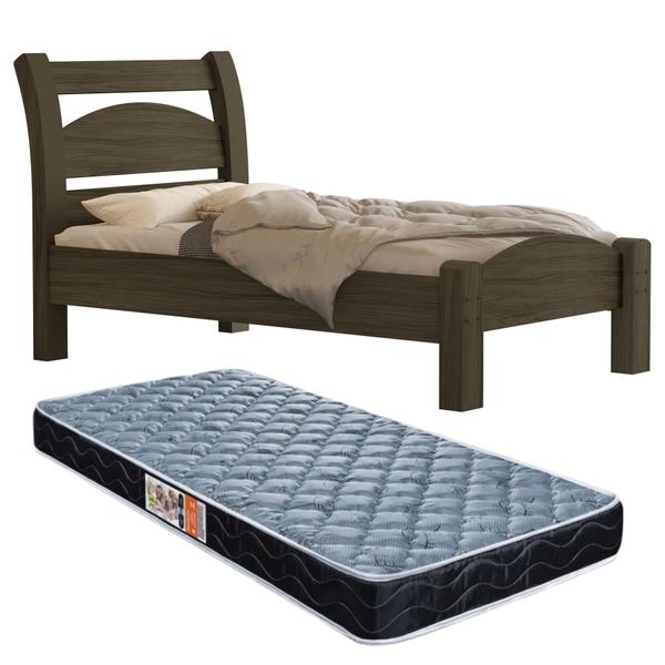 cama solteiro reforçada tradicional mdf julia com colchão incluso - Mini Me Imagem de cama solteiro reforçada tradicional mdf julia com colchão incluso