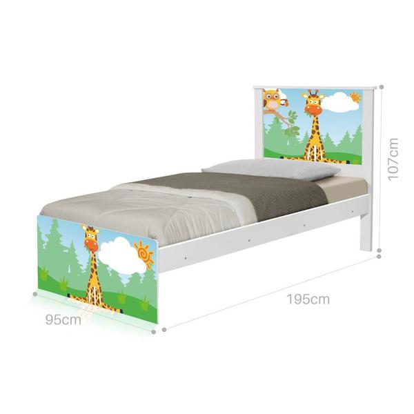 Imagem de Cama Solteiro Safari Girafa com Colchão