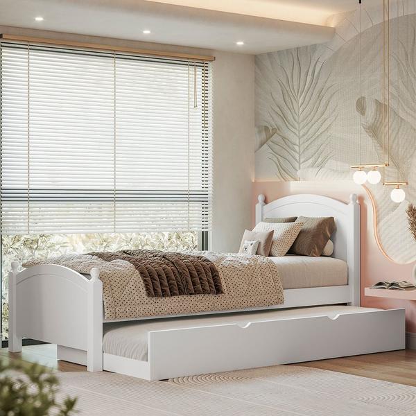 Imagem de Cama Solteiro Woodstore De Madeira Com Cama Auxiliar