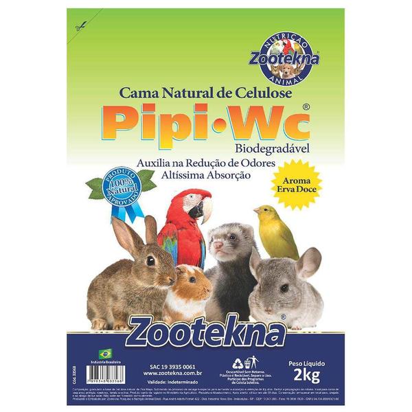 Imagem de Cama Zootekna PipiPet Erva Doce Roedores - 1kg