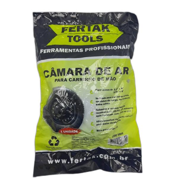 Imagem de Câmara de Ar Para Carrinho de Mão  Fertak Tools 3.25x8"