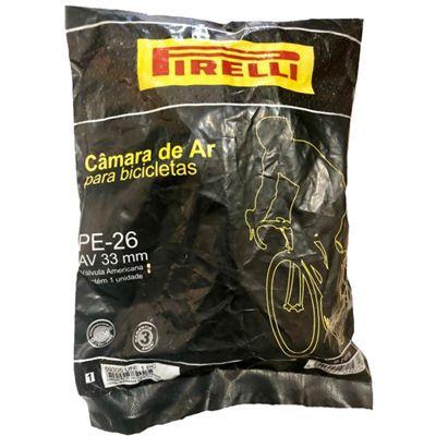 Imagem de Câmara De Ar Pirelli Aro 26 Bico 33mm Schrader Bicicleta