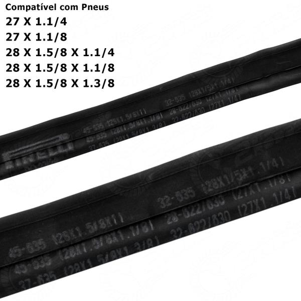 Imagem de Câmara De Ar Pirelli Po-27/28 Aro 27 X 1.1/4 Aro 28 Antigo Caloi 10 Bico Grosso 33mm Válvula Schrader