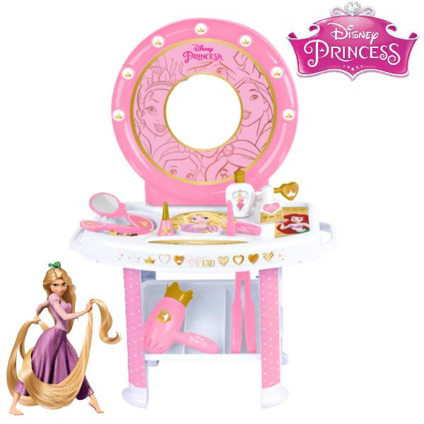 Imagem de Camarim Das Princesas Disney Penteadeira Infantil Rosa Com Acessórios 61cm Para Meninas Cotiplás