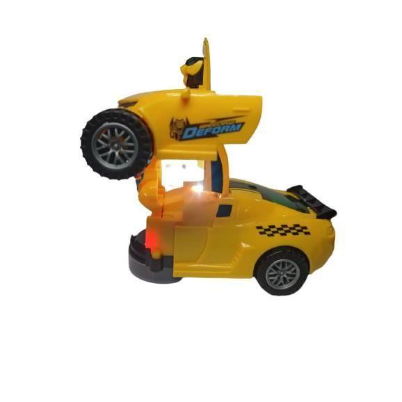 Imagem de Camaro Vira Robo Carrinho Transformers Com Som Luz Brinquedo