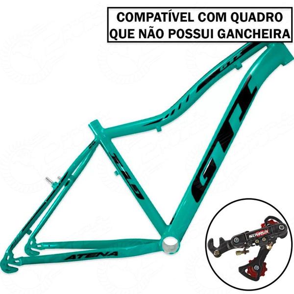 Imagem de Câmbio Traseiro Para Bicicleta 6v/7v/12v/14v/18v/21v Com Gancheira Com 2 Roldanas - SunRun