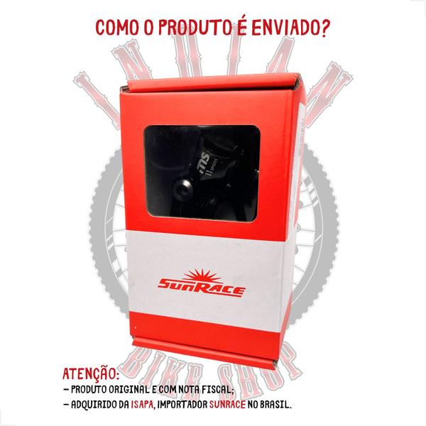 Imagem de Cambio traseiro sunrace ms300 p/ 1x10v ou 1x11v p/ k7 11/46 11/50 11/51 - preto