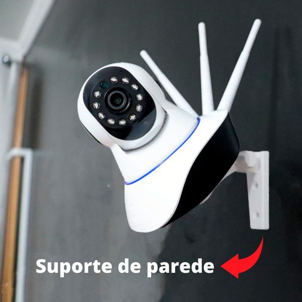 Imagem de Câmera 3 Antenas Ip Onvif Robô Visão Noturna Wifi Wireless