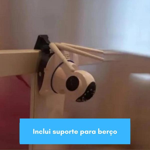 Camera Baba Eletronica 1080p Full HD Wifi 360 Ip Visao Noturna Microfone Audio Seguranca - TKLA Imagem de Camera Baba Eletronica 1080p Full HD Wifi 360 Ip Visao Noturna Microfone Audio Seguranca