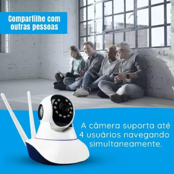 Câmera Babá Eletrônica Full Hd Wifi 360 Ip Visão Noturna - Onvif Imagem de Câmera Babá Eletrônica Full Hd Wifi 360 Ip Visão Noturna