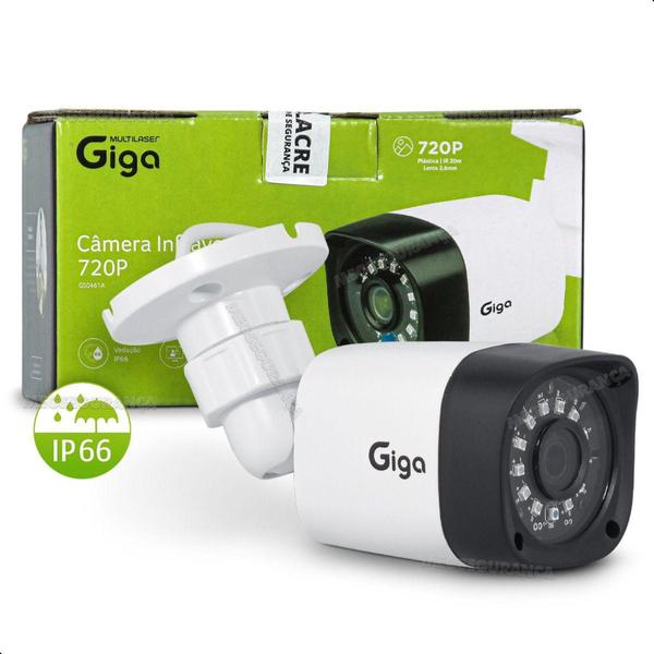 Imagem de Camera Bullet Plas 720P IR20M 1/4.5 2.6MM IP66 - GS0461A - Giga Security