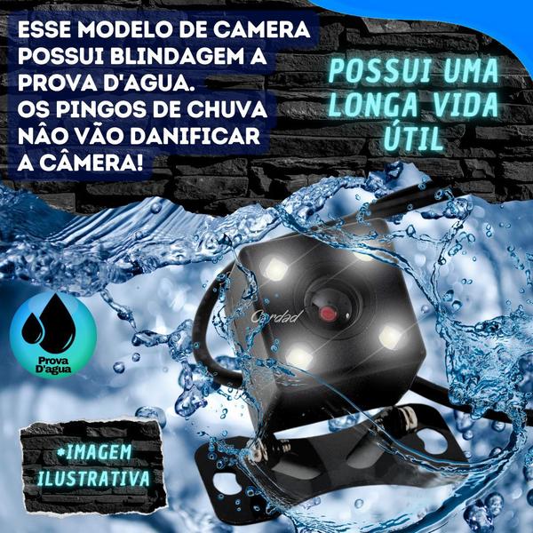 Imagem de Camera D Ré Automotiva Hd Visão Noturna Quadrada Multimídia