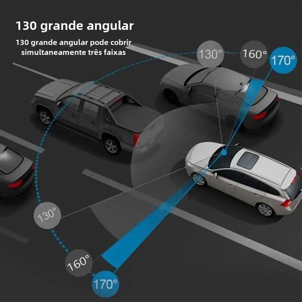 Imagem de Câmera Dash Cam 2K HD WiFi - DVR para Carro com Visão Noturna, WDR e Controle de Voz