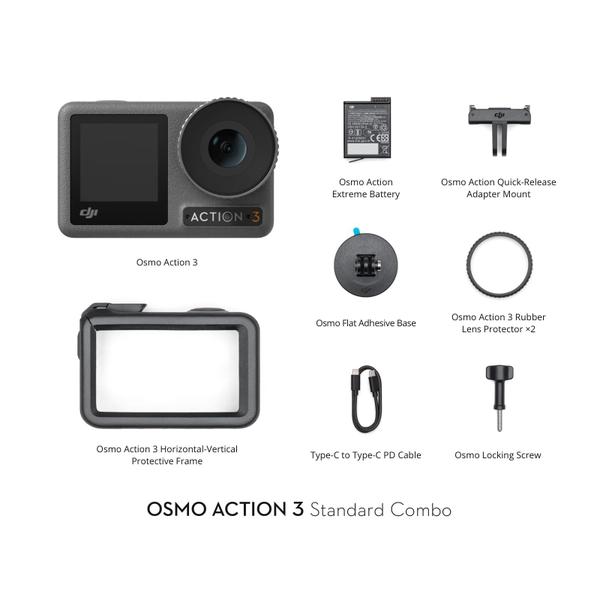 Imagem de Câmera de ação DJI Osmo Action 3 Standard Combo 4K Waterproof