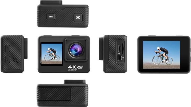 Imagem de Câmera de ação HURRISE 4K 30FPS 16MP 2.0" LCD 170 à prova d'água