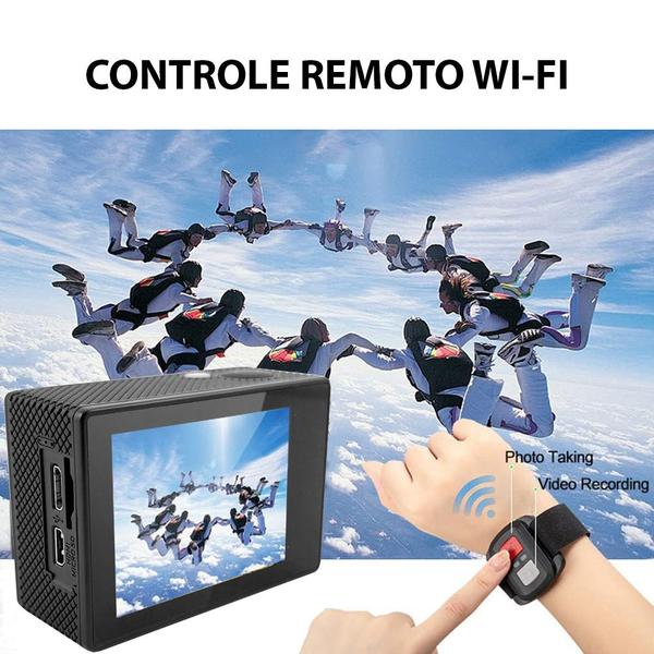 Imagem de Câmera De Ação M10 4K Controle Remoto Wifi Filmadora Sport Moto Bike Esportiva