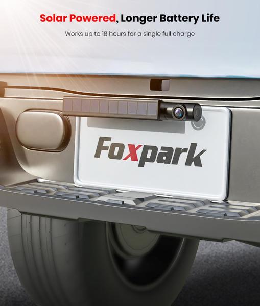 Imagem de Câmera de backup sem fio Foxpark Solar 1080P para carro