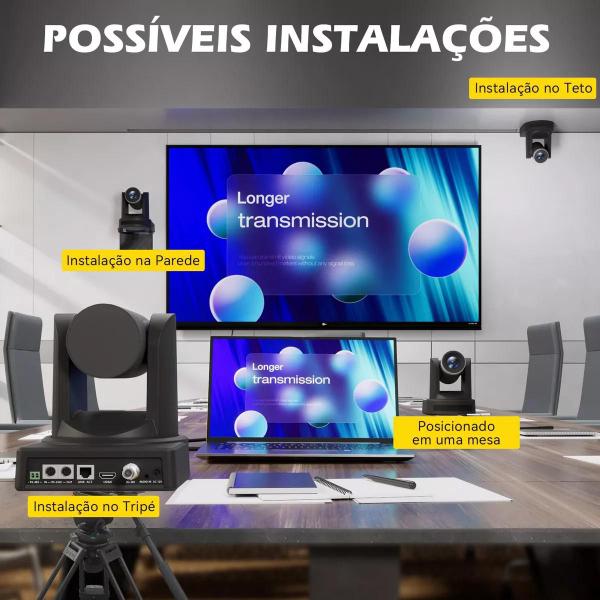 Imagem de Câmera De Conferência SMTAV Câmera SDI PTZ Câmera De Transmissão Ao Vivo HDMI IP Zoom 10X ou 20x Segurança