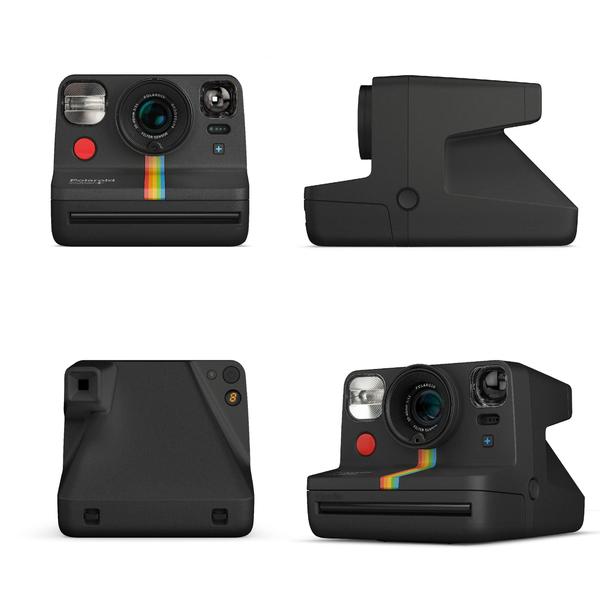 Câmera de filme instantâneo Polaroid Now+ Black (9061) com filtros Imagem de Câmera de filme instantâneo Polaroid Now+ Black (9061) com filtros