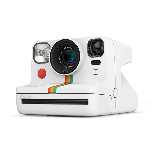Câmera de filme instantâneo Polaroid Now+ White (9062) com filtros Imagem de Câmera de filme instantâneo Polaroid Now+ White (9062) com filtros