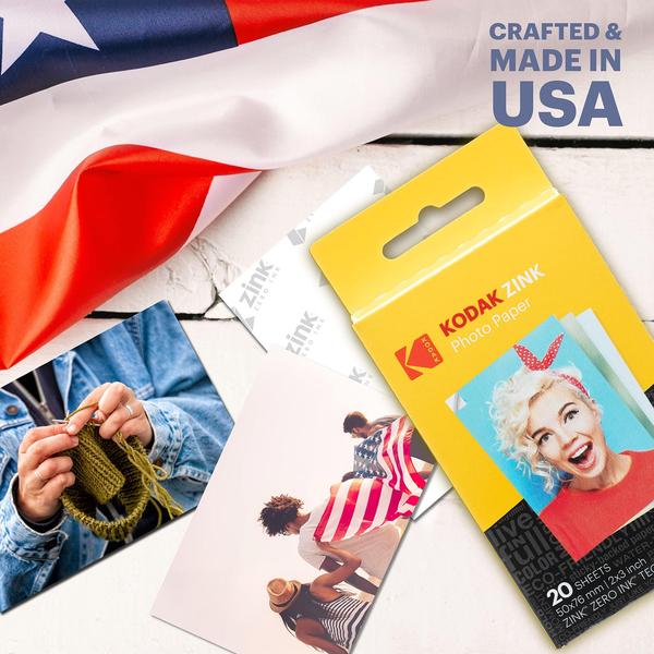 Câmera de impressão instantânea KODAK Printomatic Starter Bundle azul Imagem de Câmera de impressão instantânea KODAK Printomatic Starter Bundle azul