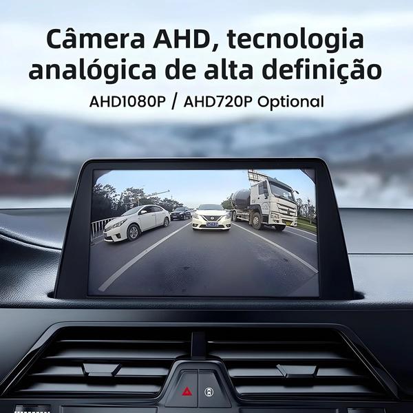 Imagem de Câmera de Ré Full HD 1080P para Carro - Lente Grande Angular de 170 Graus