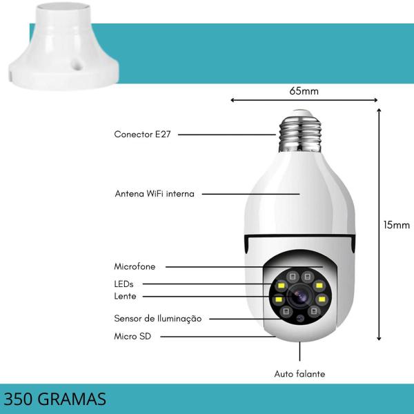 Imagem de Câmera de Segurança 360 detecção inteligente para proteção ativa