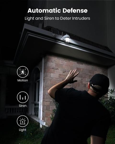 Câmera de segurança DEKCO Solar Outdoor Wireless 2K com PTZ Imagem de Câmera de segurança DEKCO Solar Outdoor Wireless 2K com PTZ