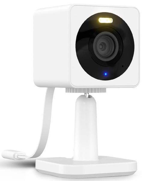 Imagem de Câmera de segurança doméstica inteligente Wi-Fi 1080p Wyze Cam OG interna/externa com visão noturna colorida, holofote embutido, detecção de movimento, áudio bidirecional, compatível com Alexa e Google Assistant, branca