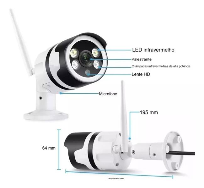 Imagem de Câmera De Segurança Ip Wifi Externa A Prova D'água 2mp