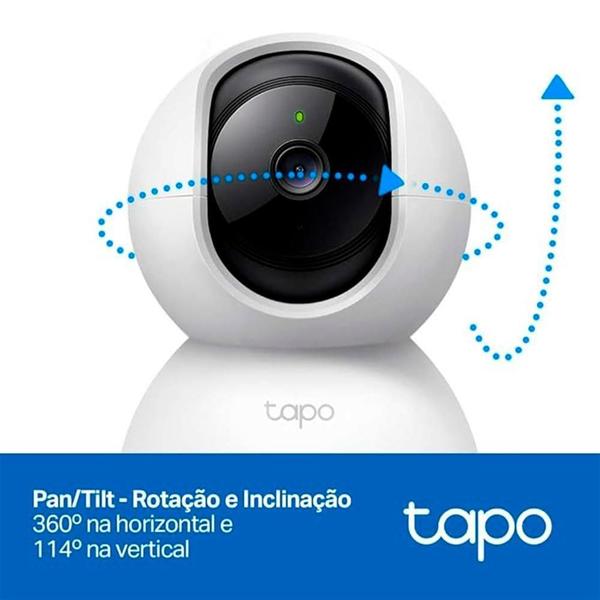 Imagem de Câmera De Segurança Tp-Link Tapo C200 Wi-Fi 360 Fhd Bivolt