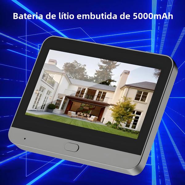 Imagem de Câmera de Segurança Wi-Fi 1080p Smart Life Tuya - Detector de Movimento, Bateria 5000mAh, Compatível com Alexa e Google