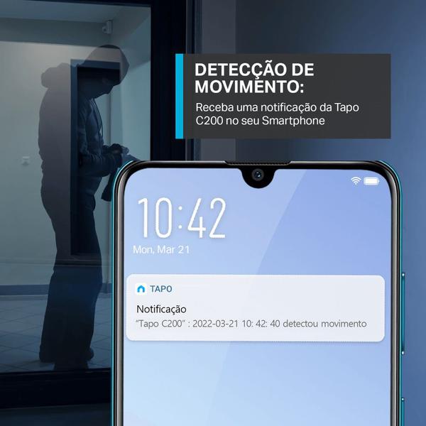 Imagem de Câmera De Segurança Wi-Fi Interna 360º 1080p Full HD Tapo C200 Tp-Link Bivolt