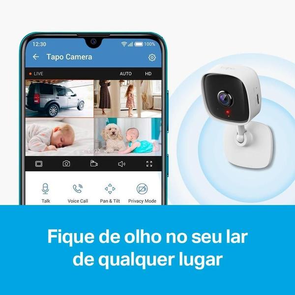 Imagem de Câmera De Segurança Wi-Fi Interna Full Hd Tapo C100 Tp-Link