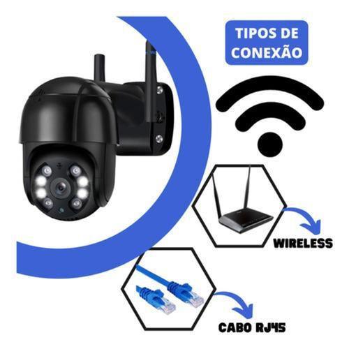 Imagem de Camera De Segurança Wifi Ip 360 Visão Noturna Prova Dágua