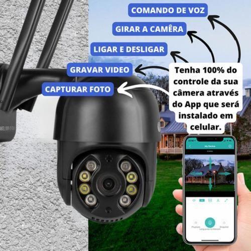 Imagem de Camera De Segurança Wifi Ip 360 Visão Noturna Prova Dágua