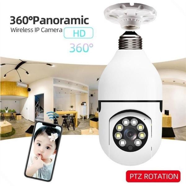 Imagem de Câmera De Segurança Wifi Ip Smart Lampada 360 Inteligente