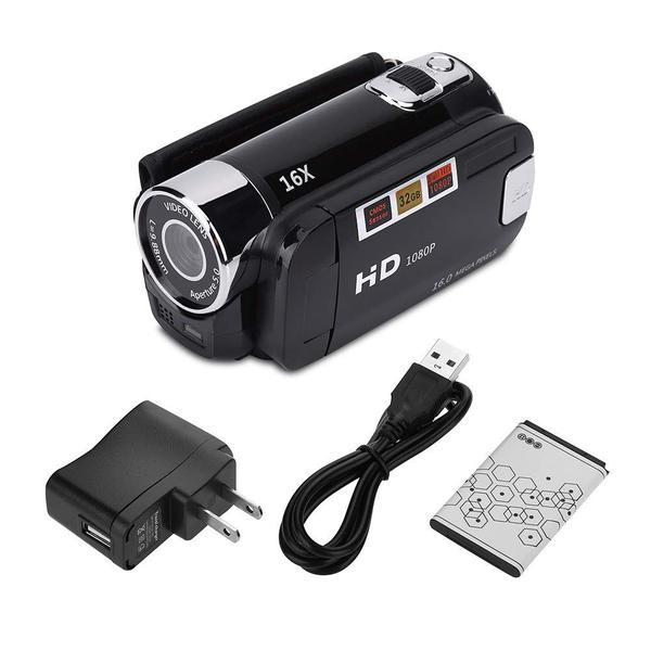 Câmera de vídeo digital Dpofirs 1080P 16X Full HD com rotação de 270 Imagem de Câmera de vídeo digital Dpofirs 1080P 16X Full HD com rotação de 270