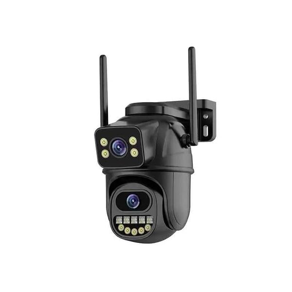 Câmera de Vigilância WiFi 4K 8MP - Lente Dupla com Zoom 4X, AI, Detecção Humana e PTZ Imagem de Câmera de Vigilância WiFi 4K 8MP - Lente Dupla com Zoom 4X, AI, Detecção Humana e PTZ