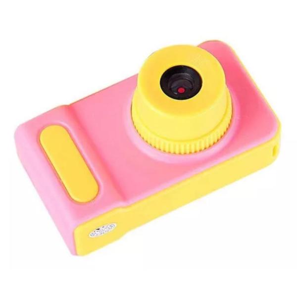 Imagem de Câmera Digital E Webcam Infantil Portátil - Rosa/amarelo