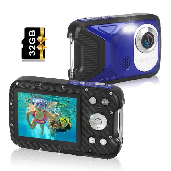Câmera digital impermeável Heegon HD1080P 30MP com cartão de 32GB - Heegomn Imagem de Câmera digital impermeável Heegon HD1080P 30MP com cartão de 32GB