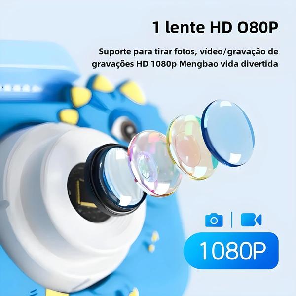 Imagem de Câmera Digital Infantil 1080p HD - Mini Câmera com Zoom 8x para Meninos e Meninas