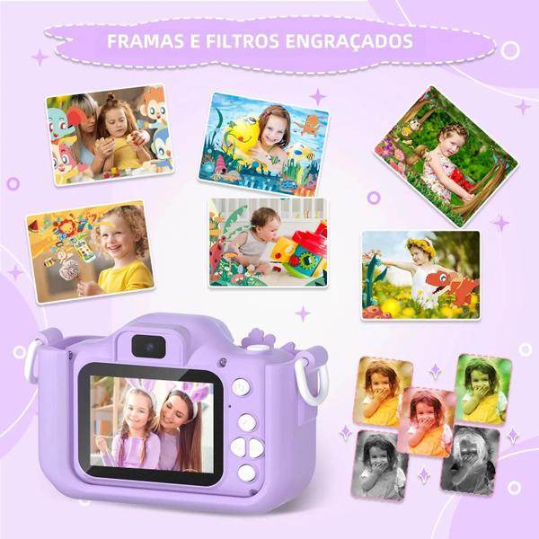 Imagem de Câmera Digital Infantil 1080p HD - Mini Unicórnio Fofo para Crianças (7 a 12 anos)