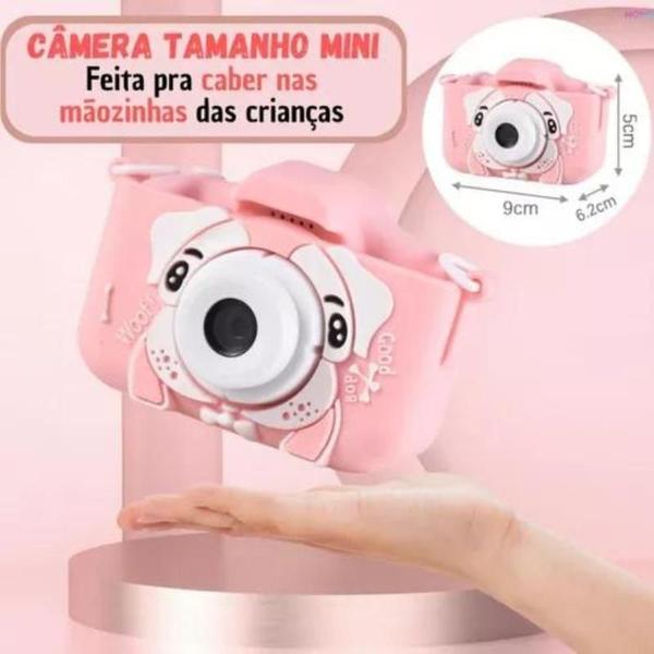 Imagem de Camera Digital Infantil Com Alça E Capa De Cachorrinho