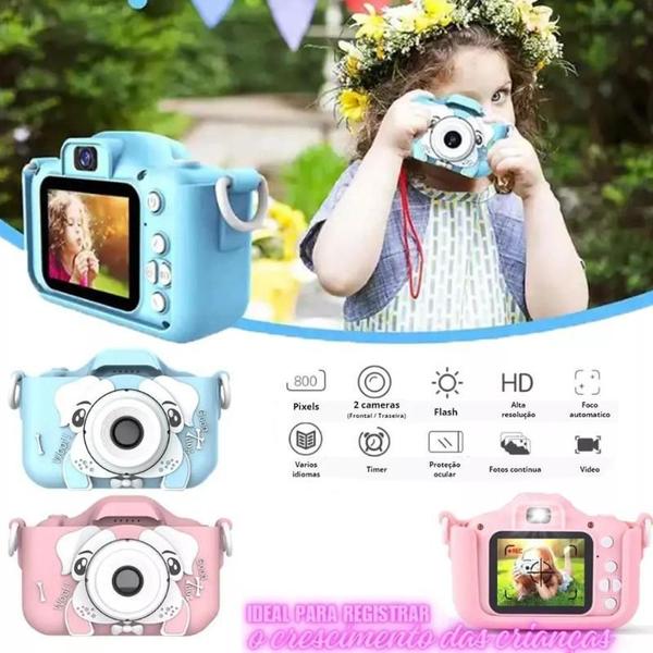 Camera Digital Infantil Mais Cartão 8Gb Fotos Voz - Câmera Digital Infantil Imagem de Camera Digital Infantil Mais Cartão 8Gb Fotos Voz