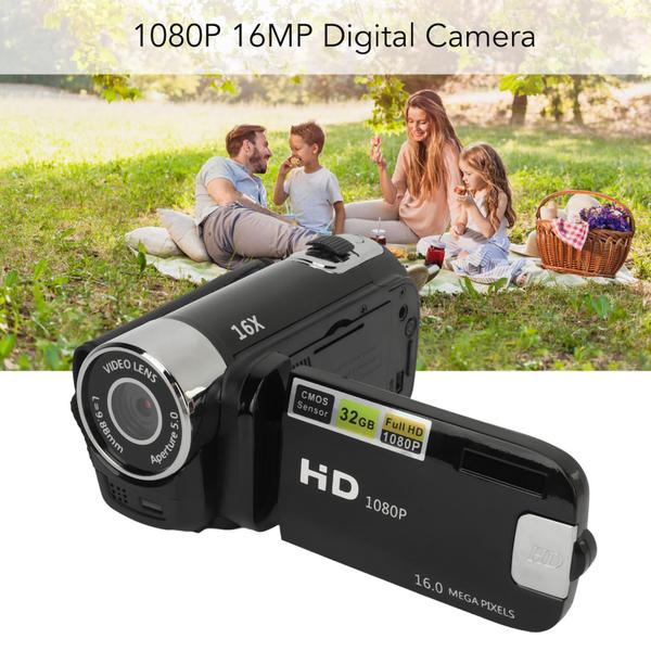 Imagem de Câmera digital Pomya 16MP 1080P para fotografia e vlogging de vídeo