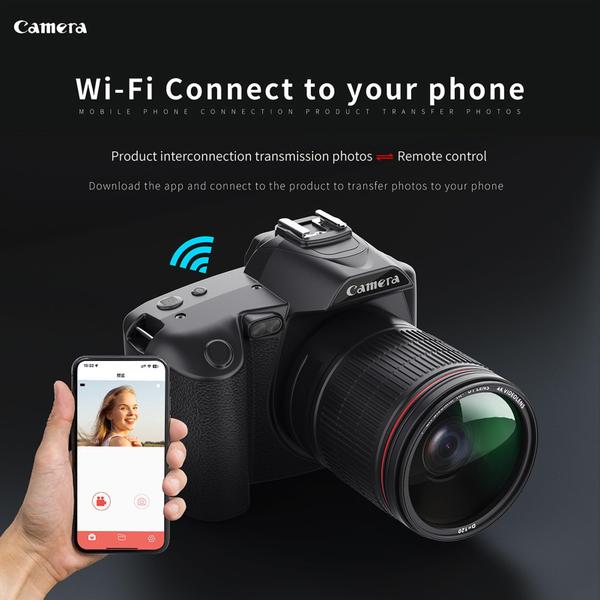 Imagem de Câmera Digital Yoidesu 4K 64MP com Visão Noturna e WiFi - Ideal para Vlogging